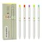 Wrapables Smooth Retractable Black Ink Gel Pens, 0.5mm Fine Point, for Home Office Work (Set of 5), Pastel